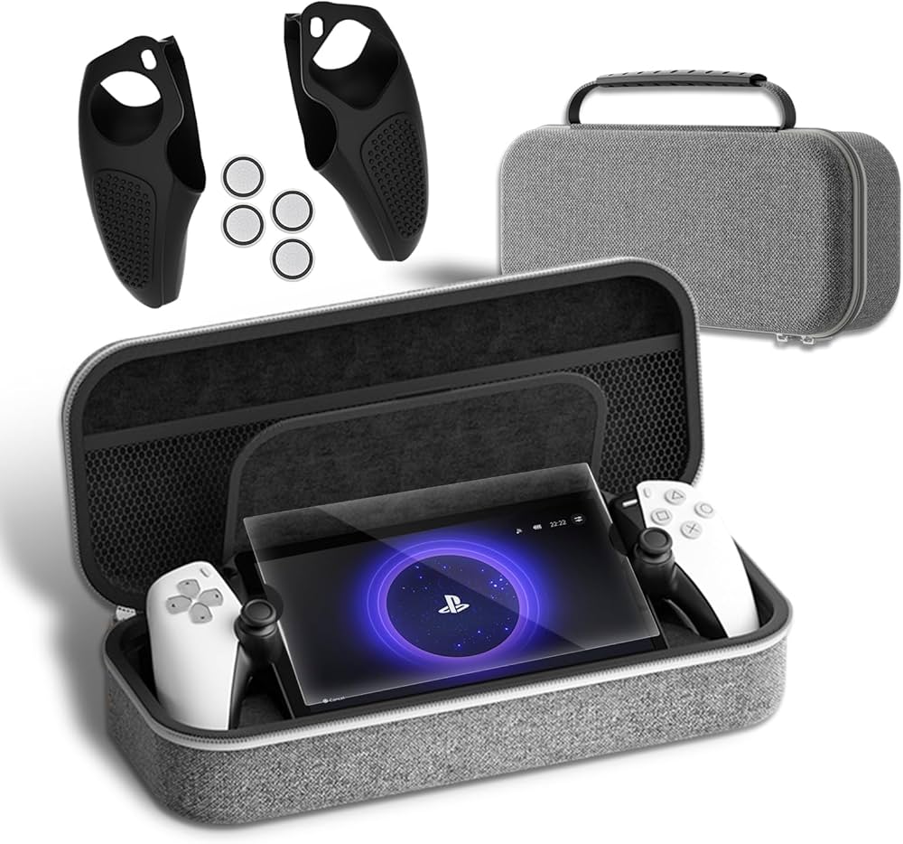 Amazon.co.jp: SPOSING【4点セット】PSポータブル ケース PS5